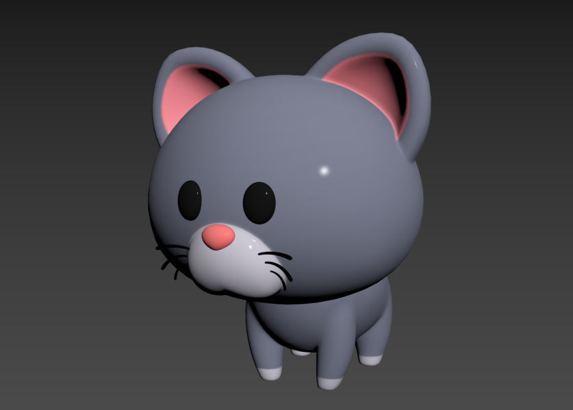Character027 Cat 3D model_9