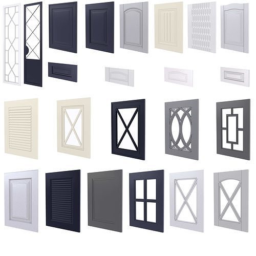 Cabinet Doors Collection 3D model