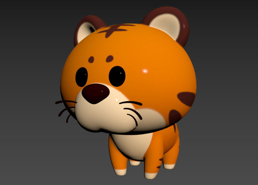 Character028 Tiger 3D model_9