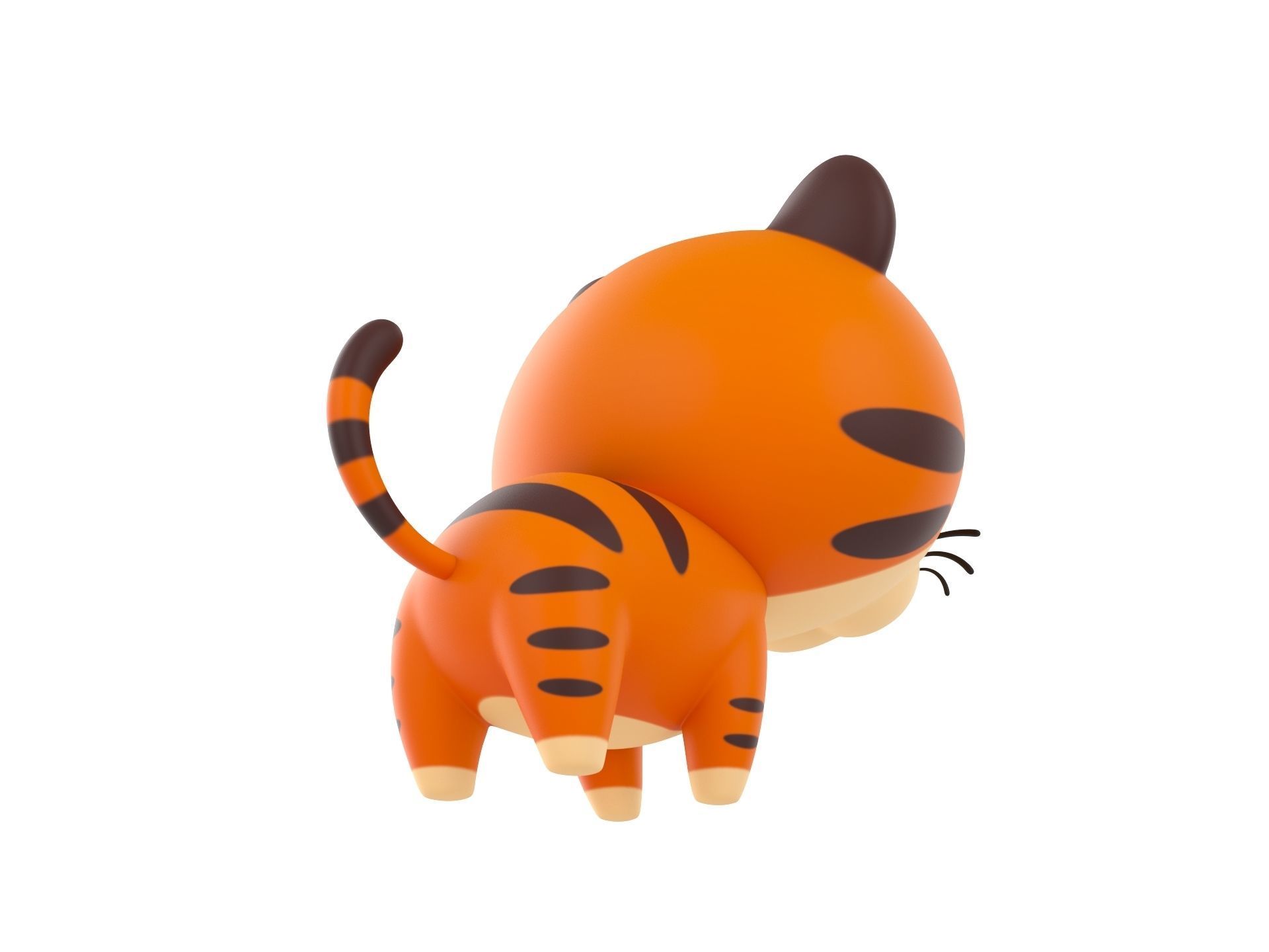 Character028 Tiger 3D model_4