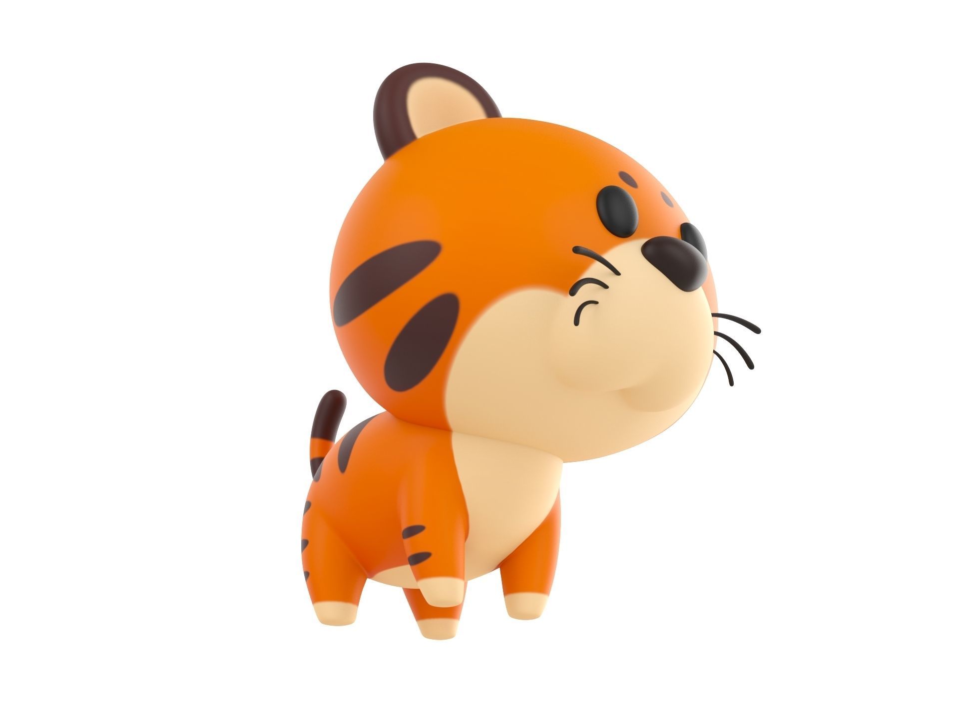 Character028 Tiger 3D model_2