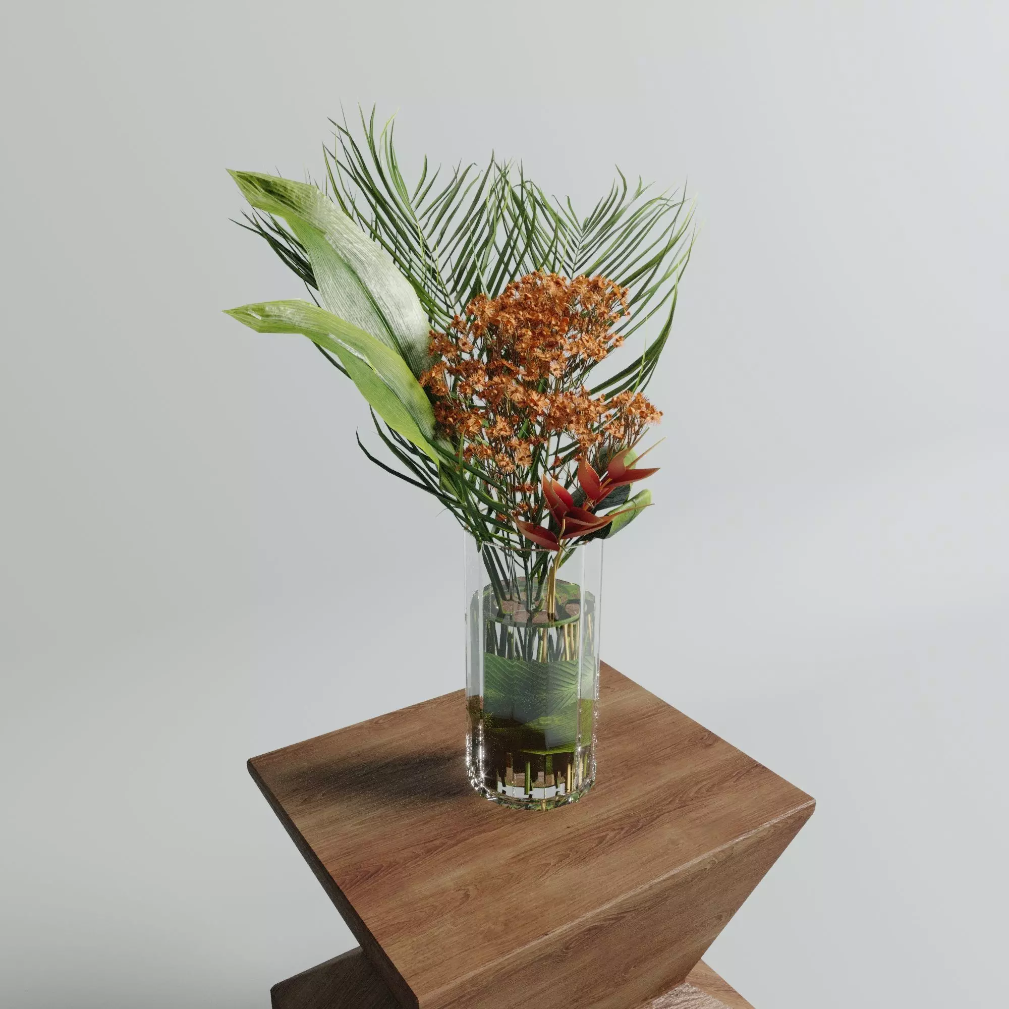 Corporate set of Flowers 3D model
