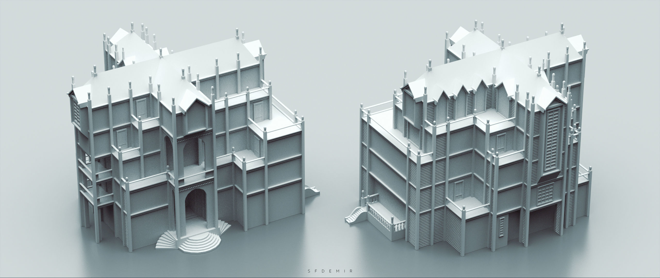 My First House Low-poly 3D model_2
