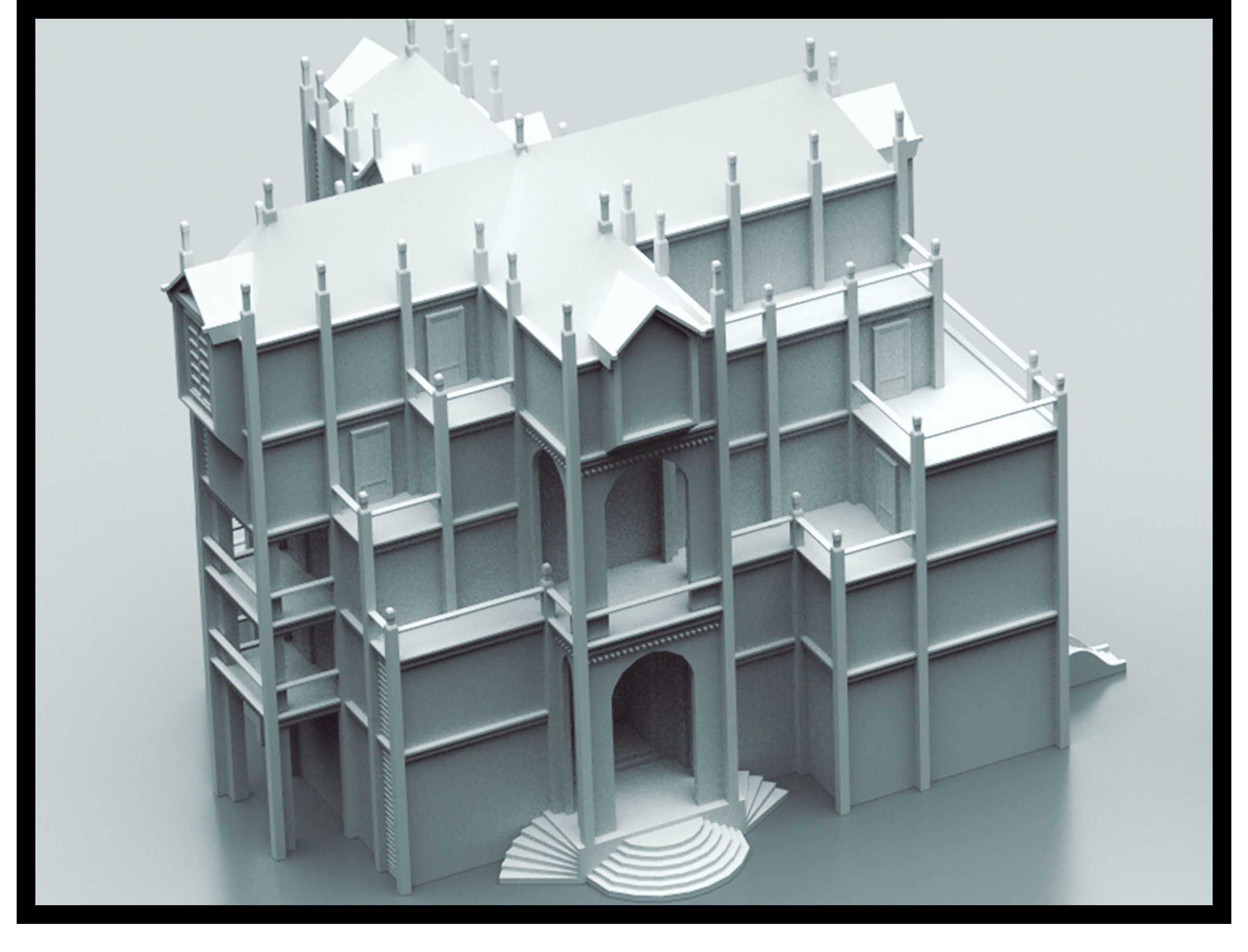 My First House Low-poly 3D model_1