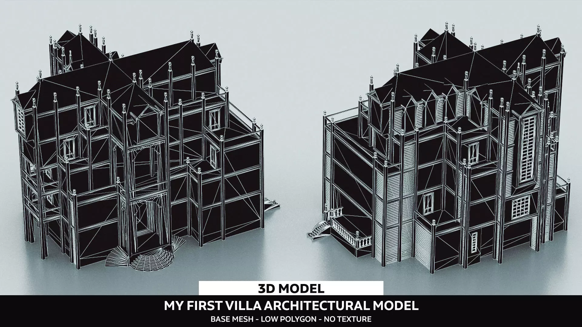 My First House Low-poly 3D model_0