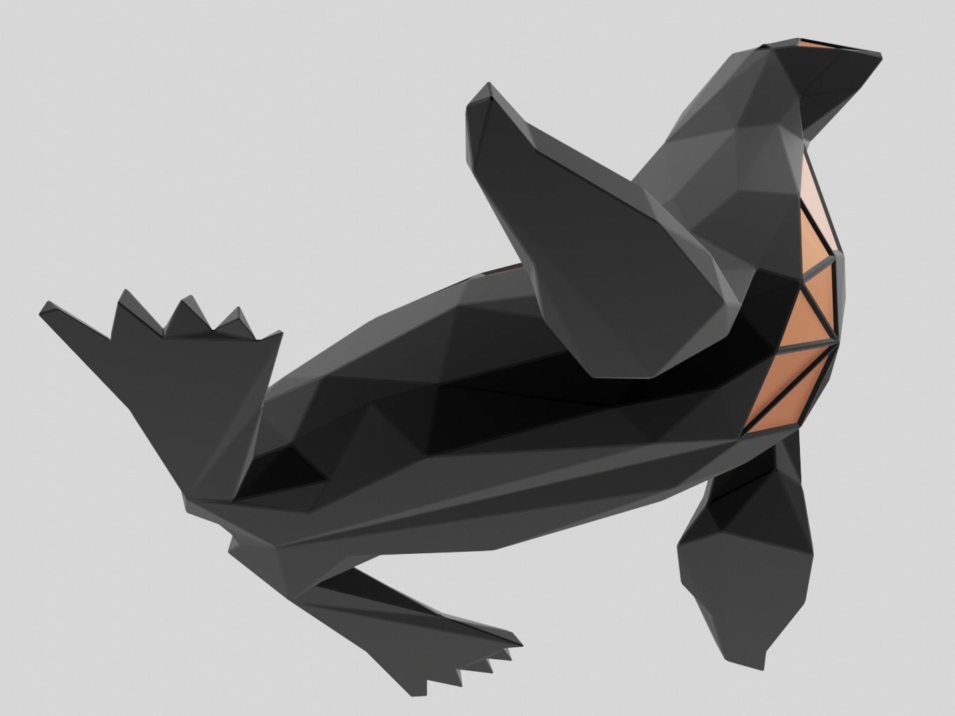 Polygonal Seal Parametric 3D print model_7