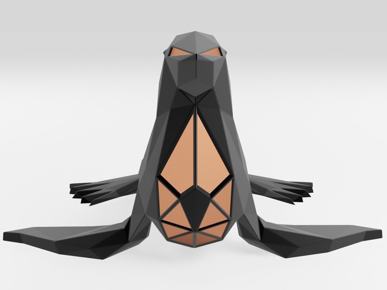 Polygonal Seal Parametric 3D print model_1