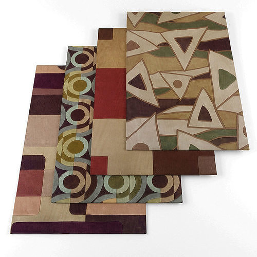Rugs collection 026 Low-poly 3D model