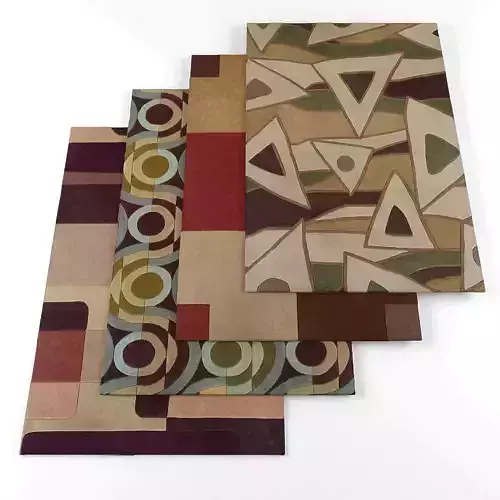 Rugs collection 026 Low-poly 3D model