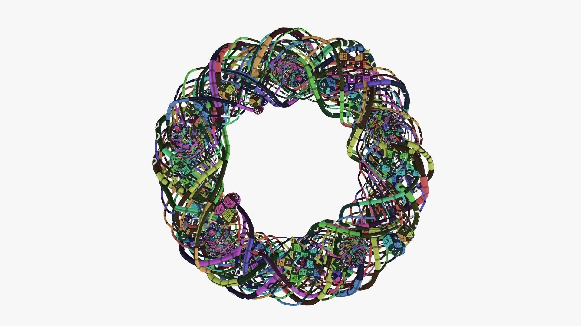 Wreath Christmas 01 3D model_12