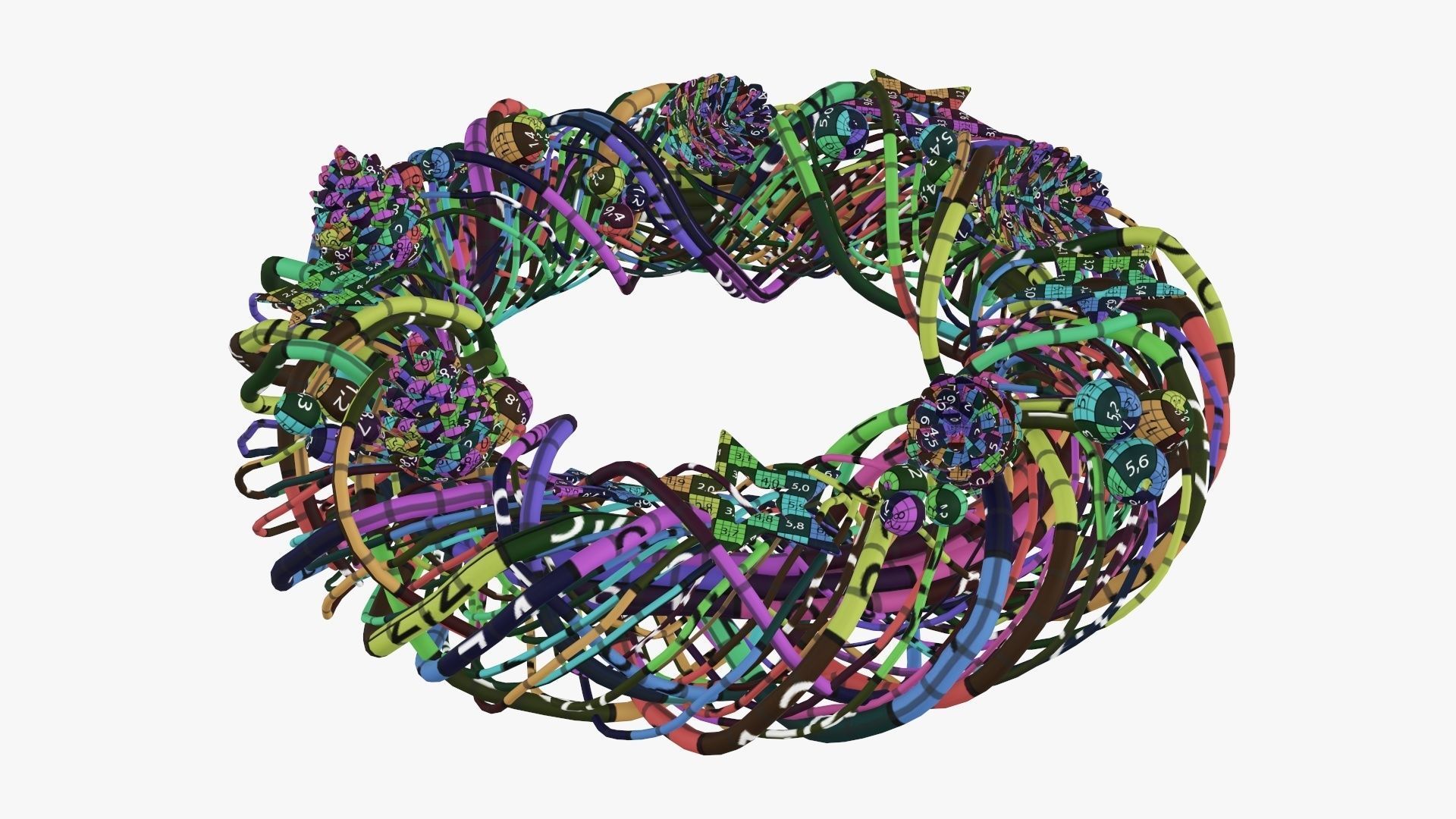 Wreath Christmas 01 3D model_13