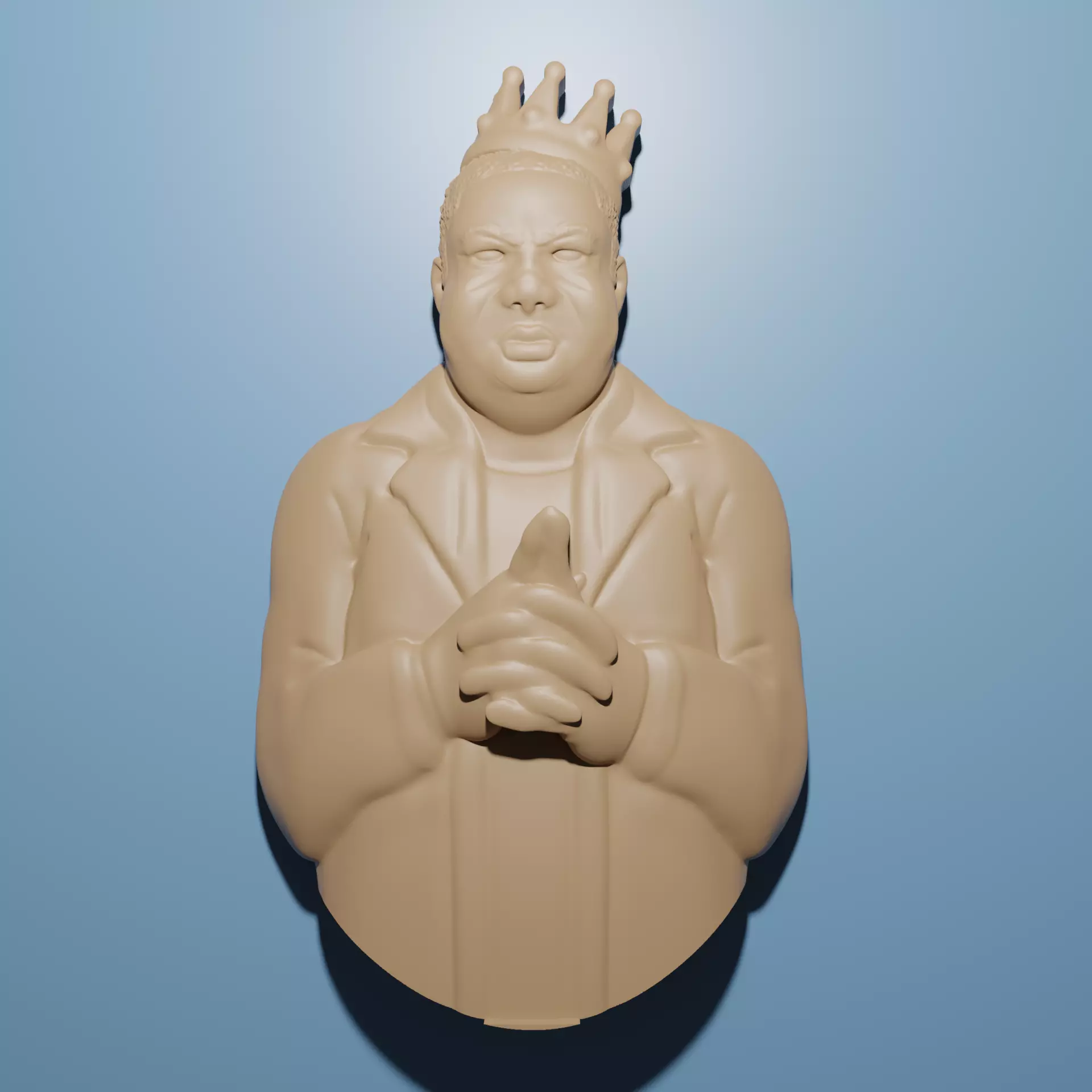 Notorious BIG Biggie relief model in stl format  3D print model_0