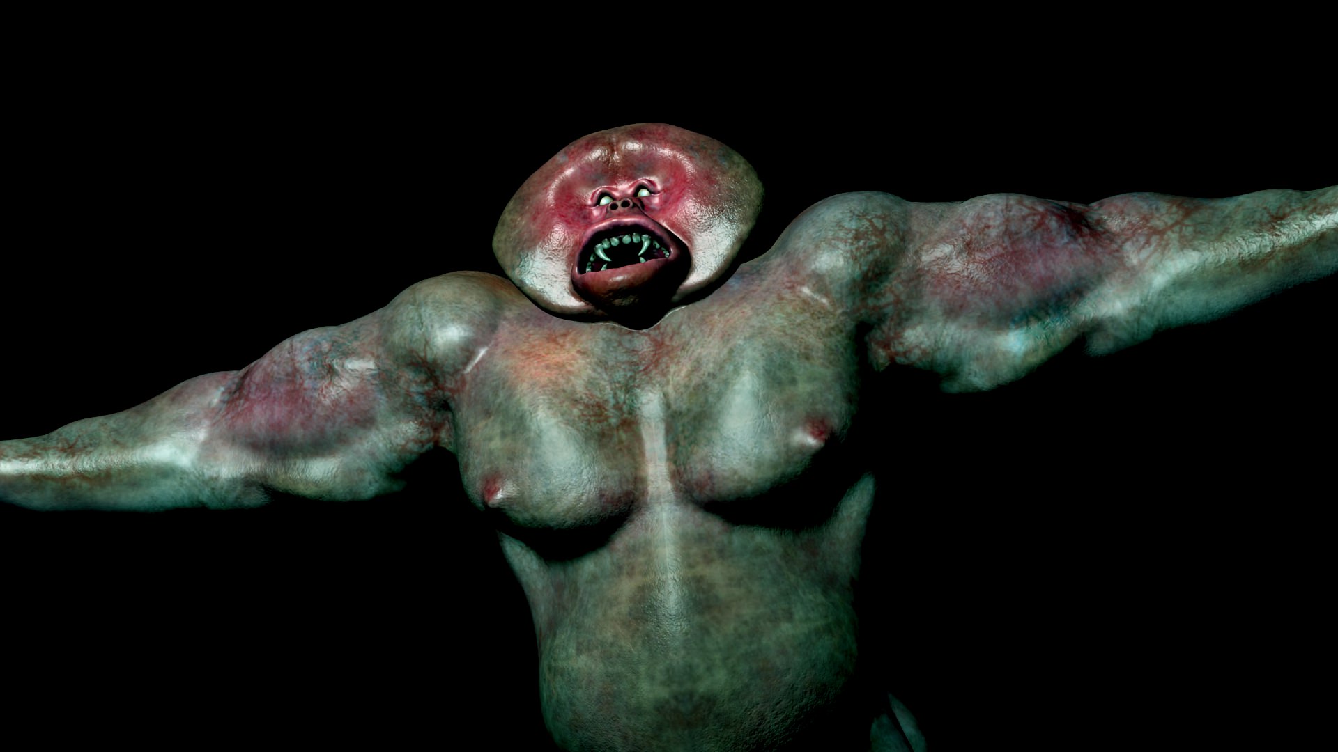 Yeti monster 3D model_2