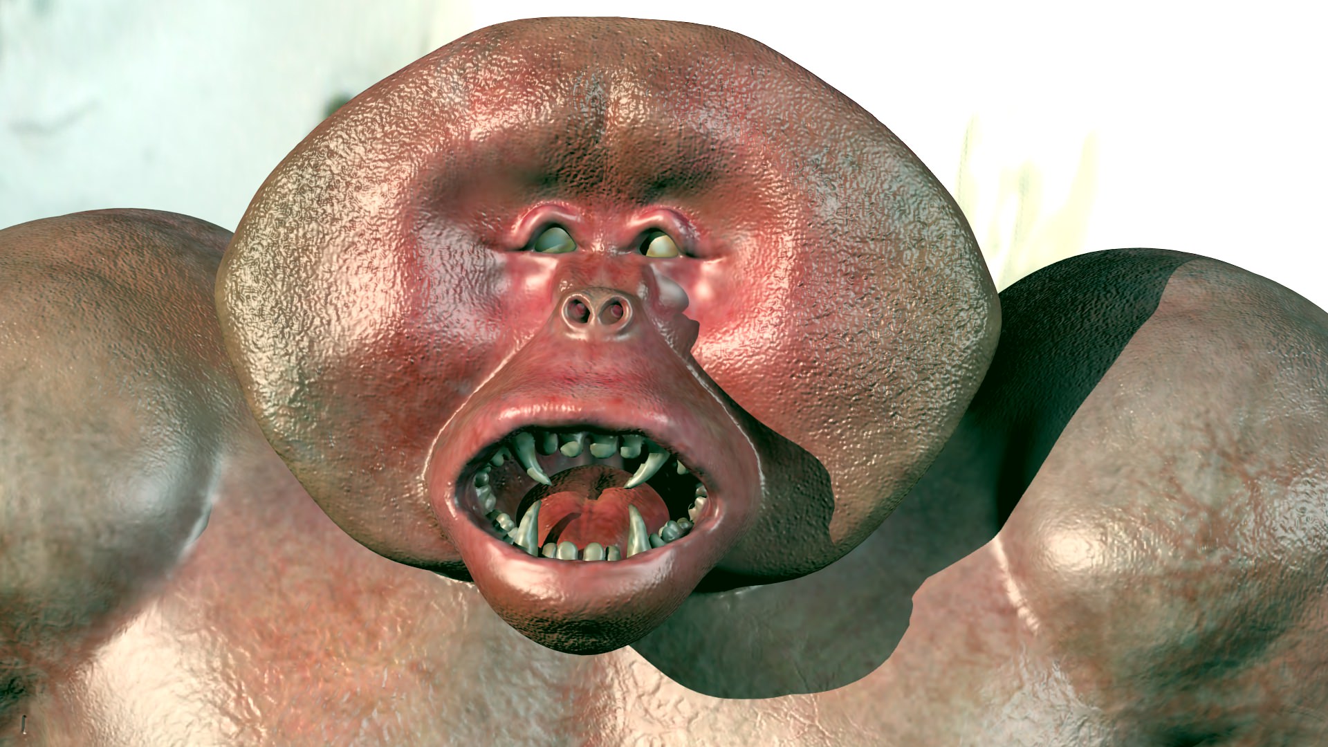 Yeti monster 3D model_4