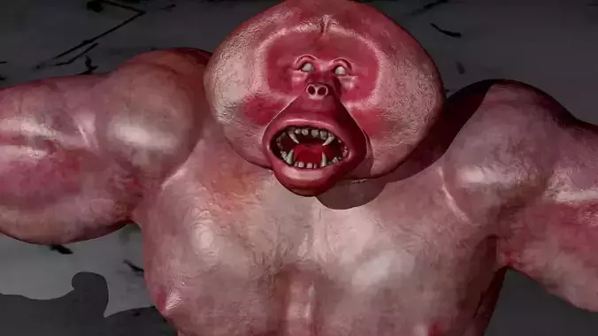 Yeti monster 3D model