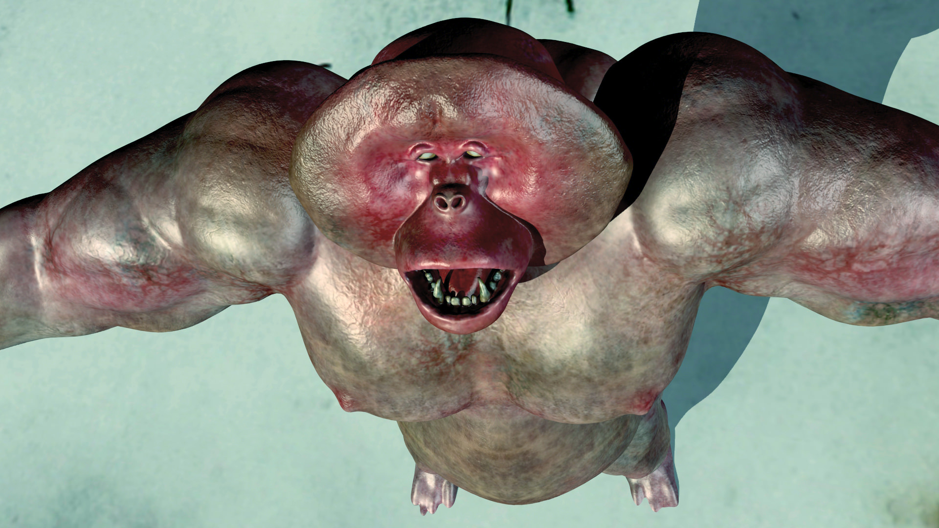 Yeti monster 3D model_6