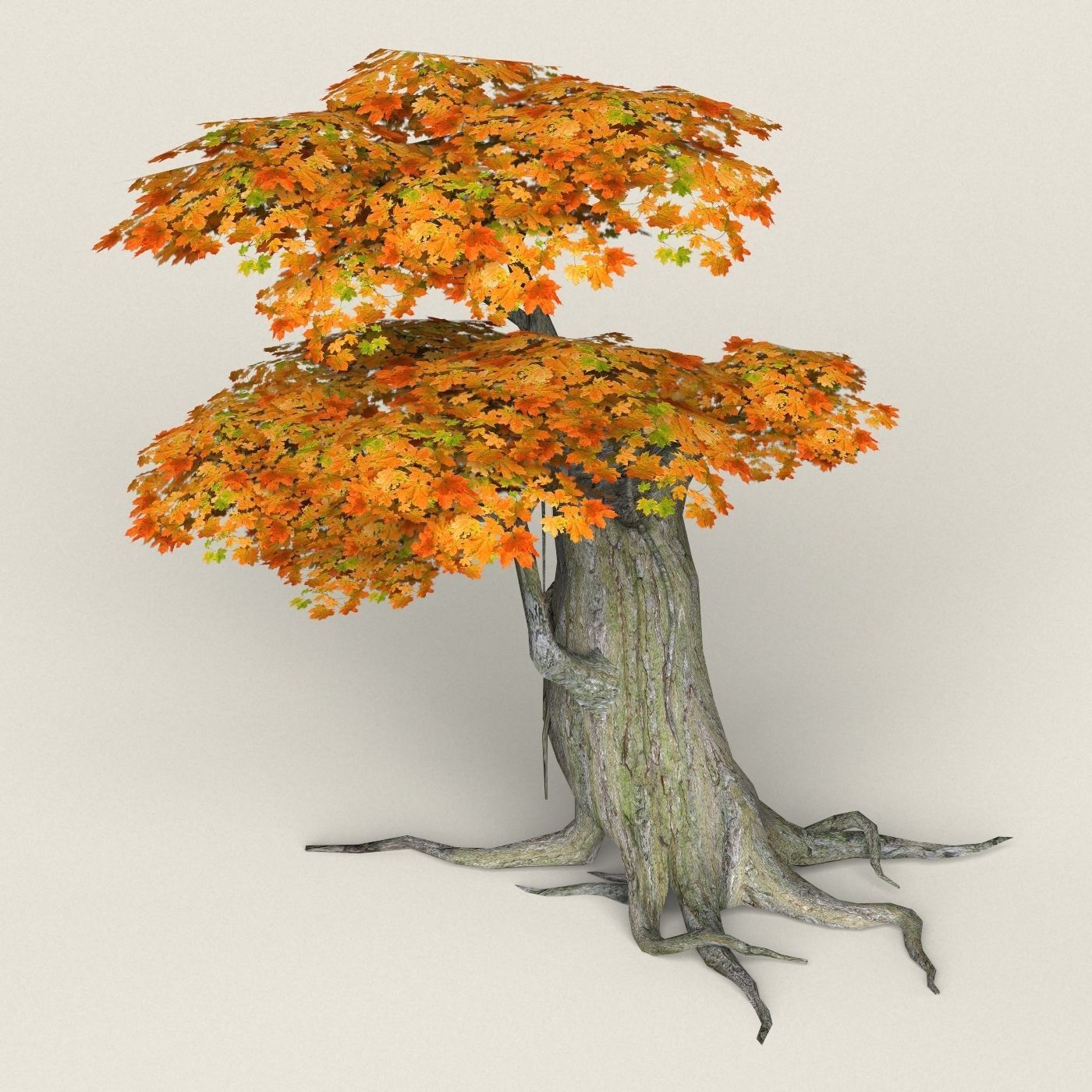 Fantasy Maple Tree 04 Low-poly 3D model_1