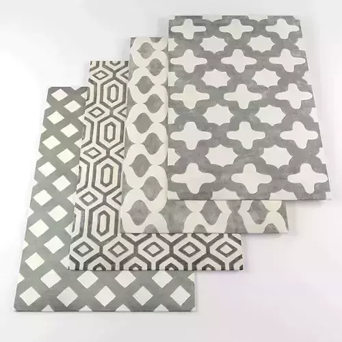 Rugs collection 037 Low-poly 3D model
