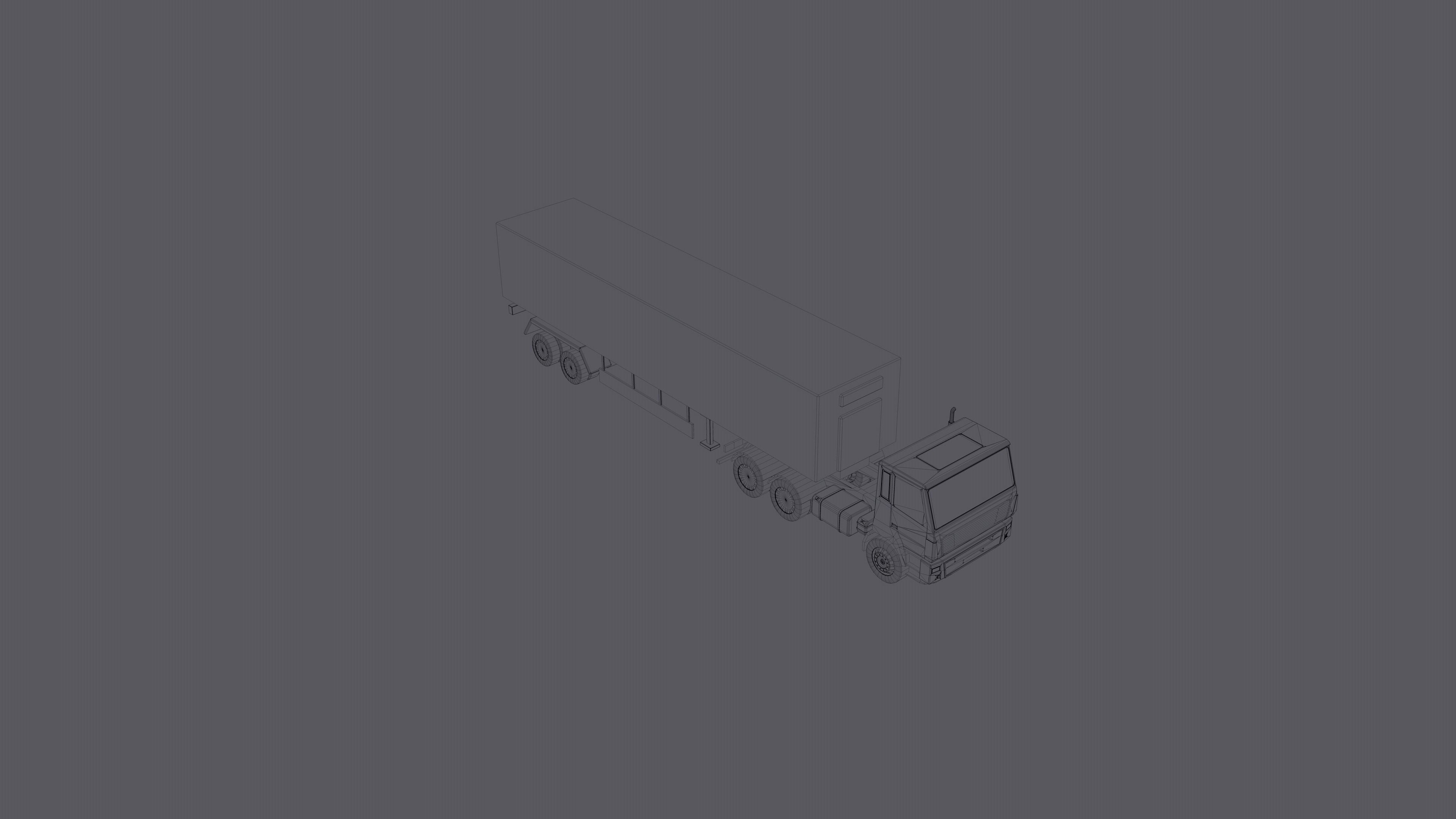 Full set of vehicles Low-poly 3D model_36