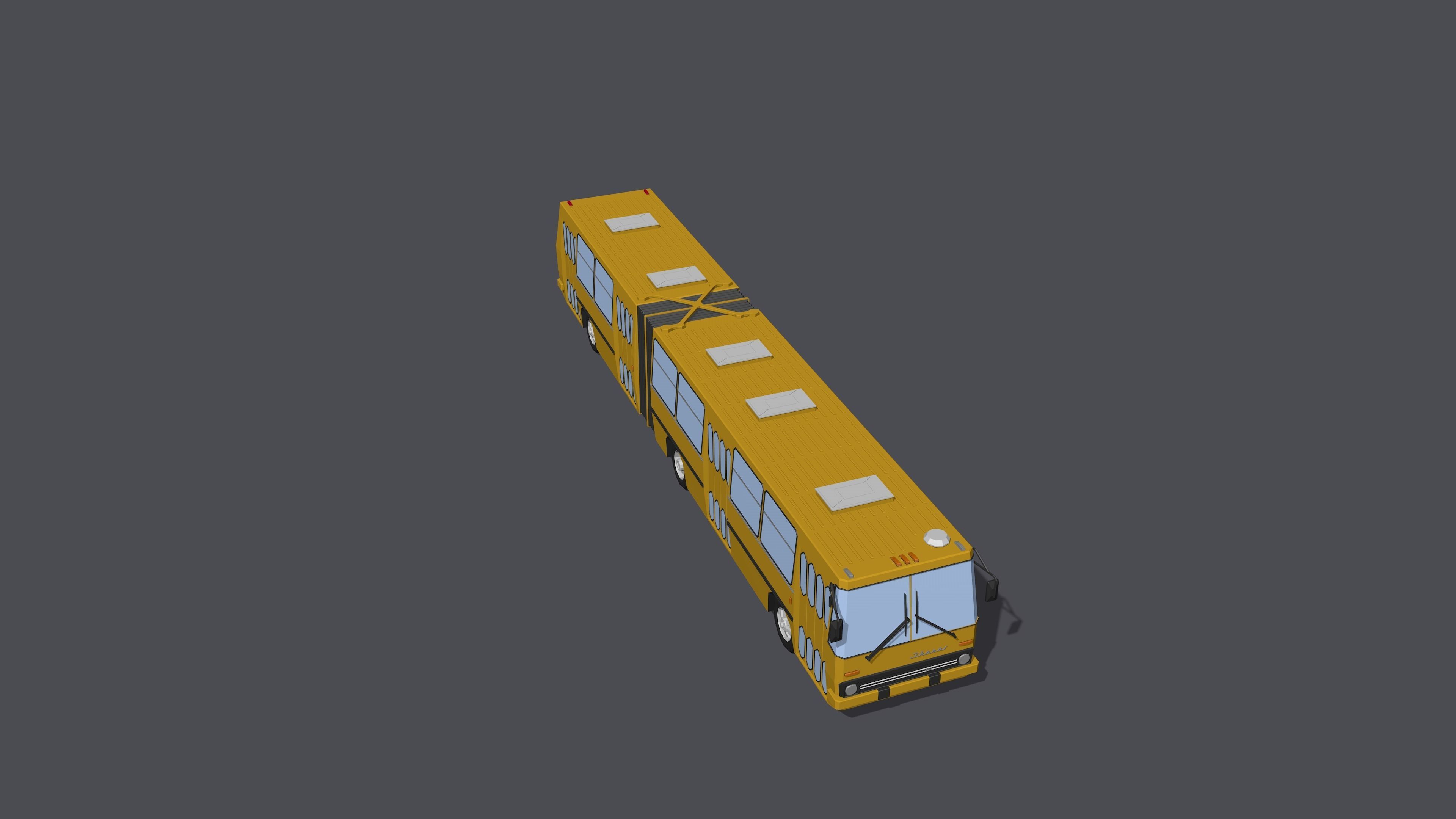 Full set of vehicles Low-poly 3D model_16