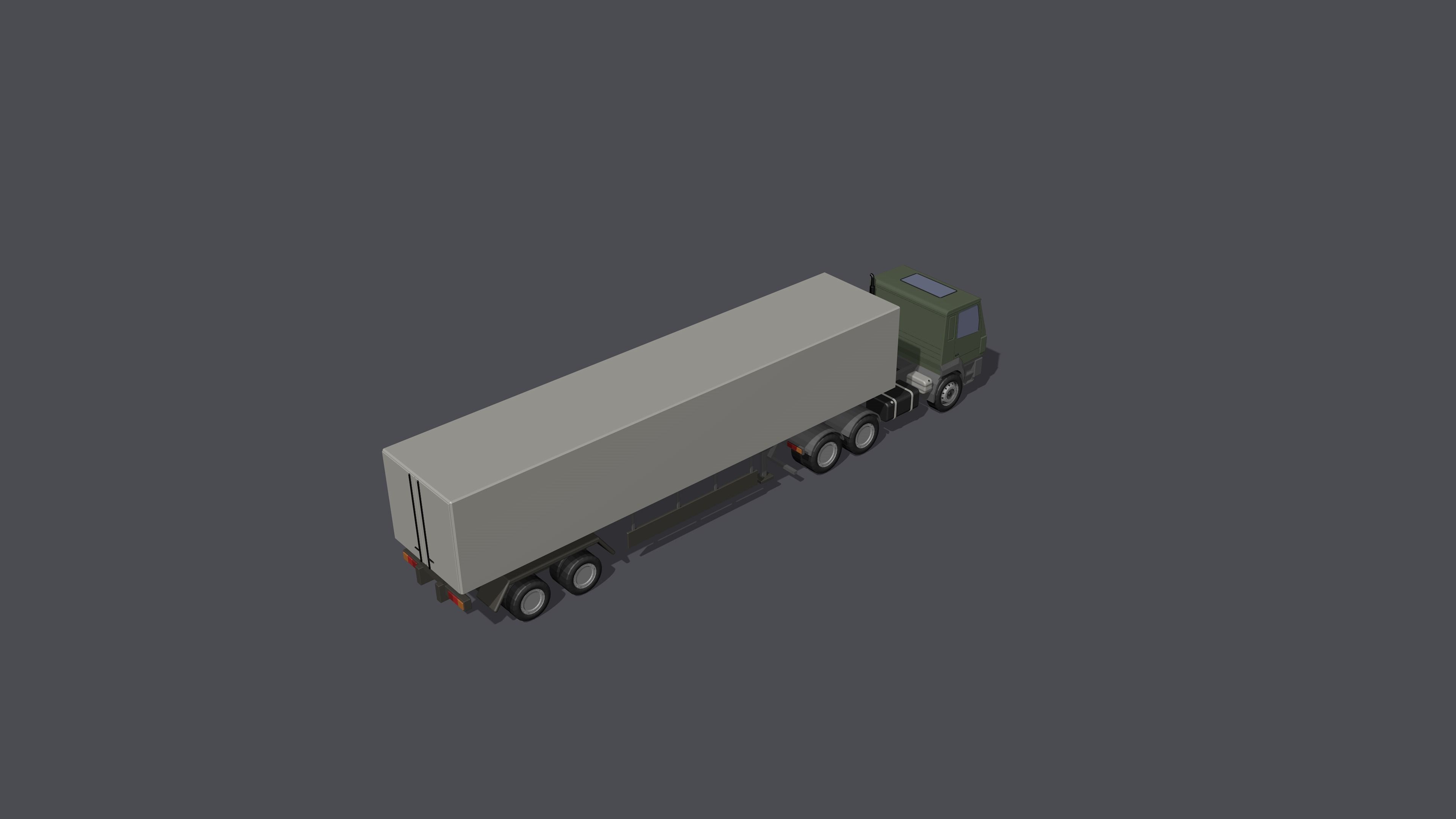 Full set of vehicles Low-poly 3D model_32