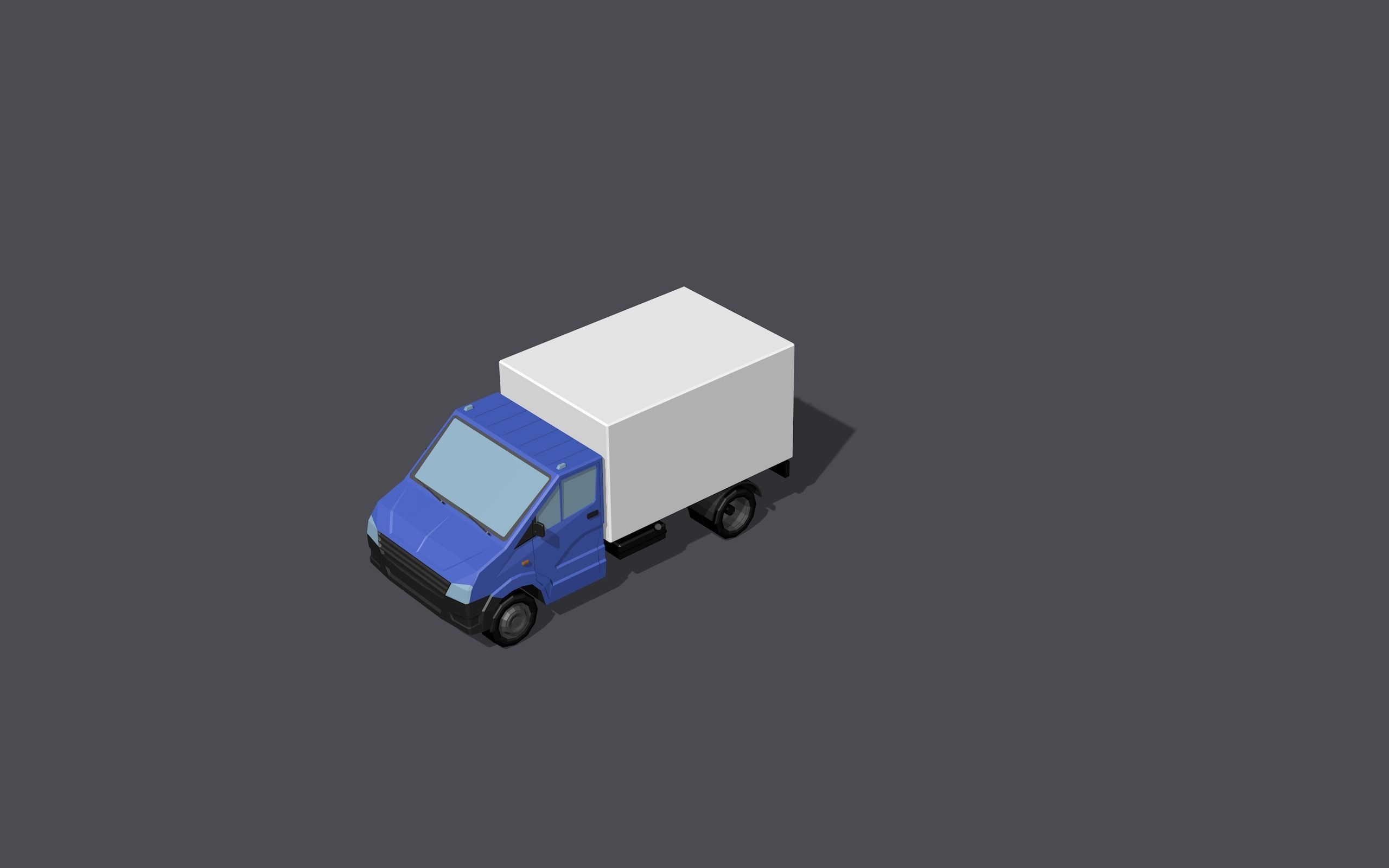 Full set of vehicles Low-poly 3D model_81