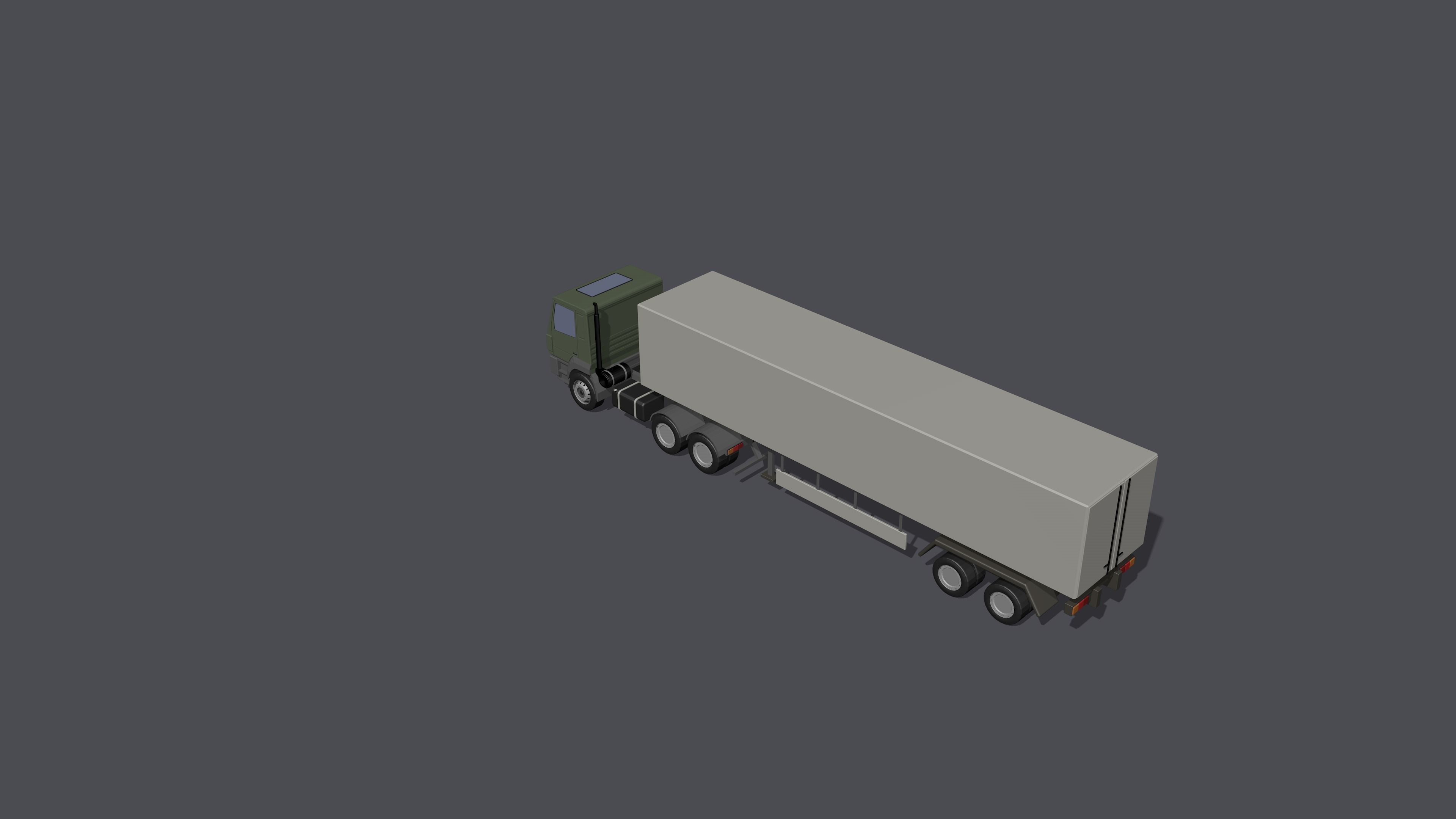 Full set of vehicles Low-poly 3D model_30