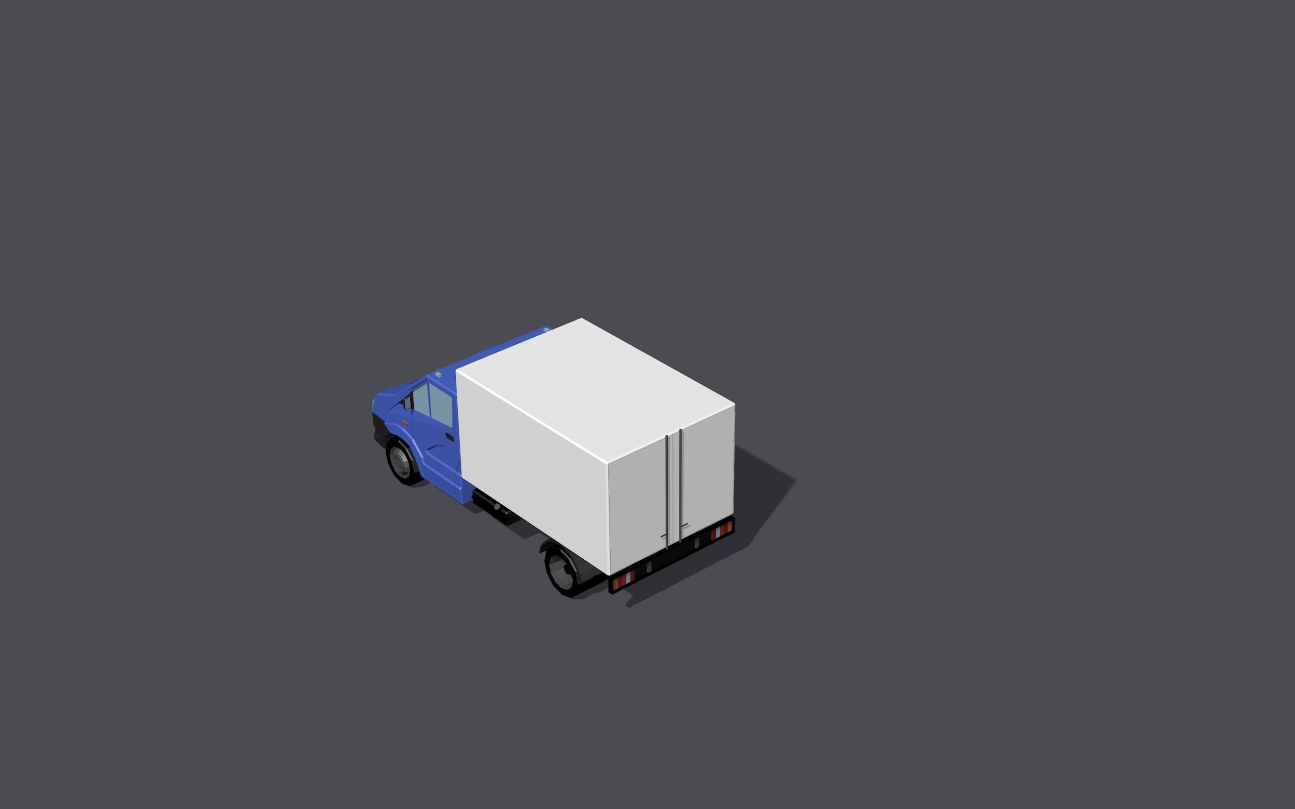 Full set of vehicles Low-poly 3D model_82