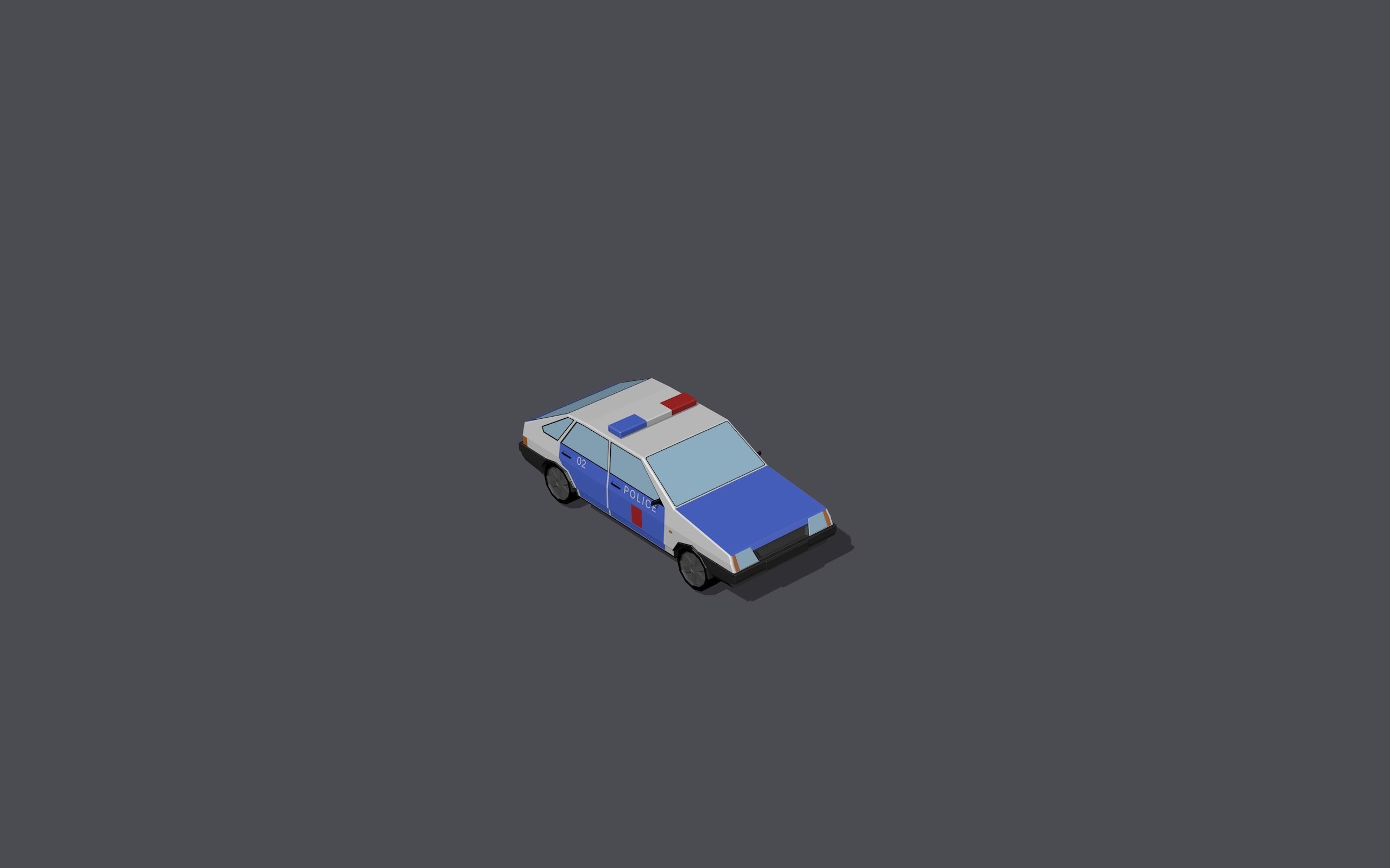 Full set of vehicles Low-poly 3D model_95