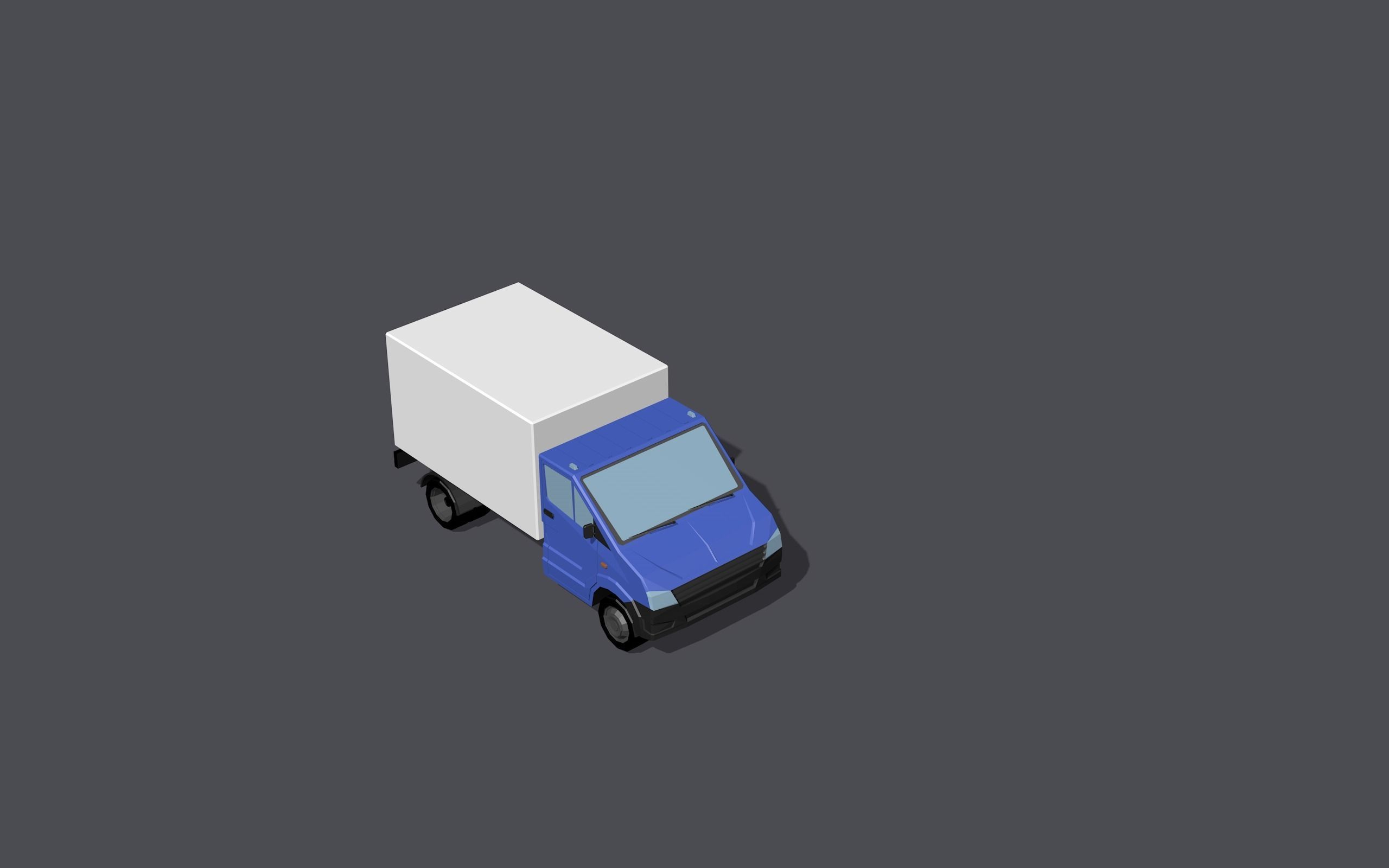 Full set of vehicles Low-poly 3D model_84