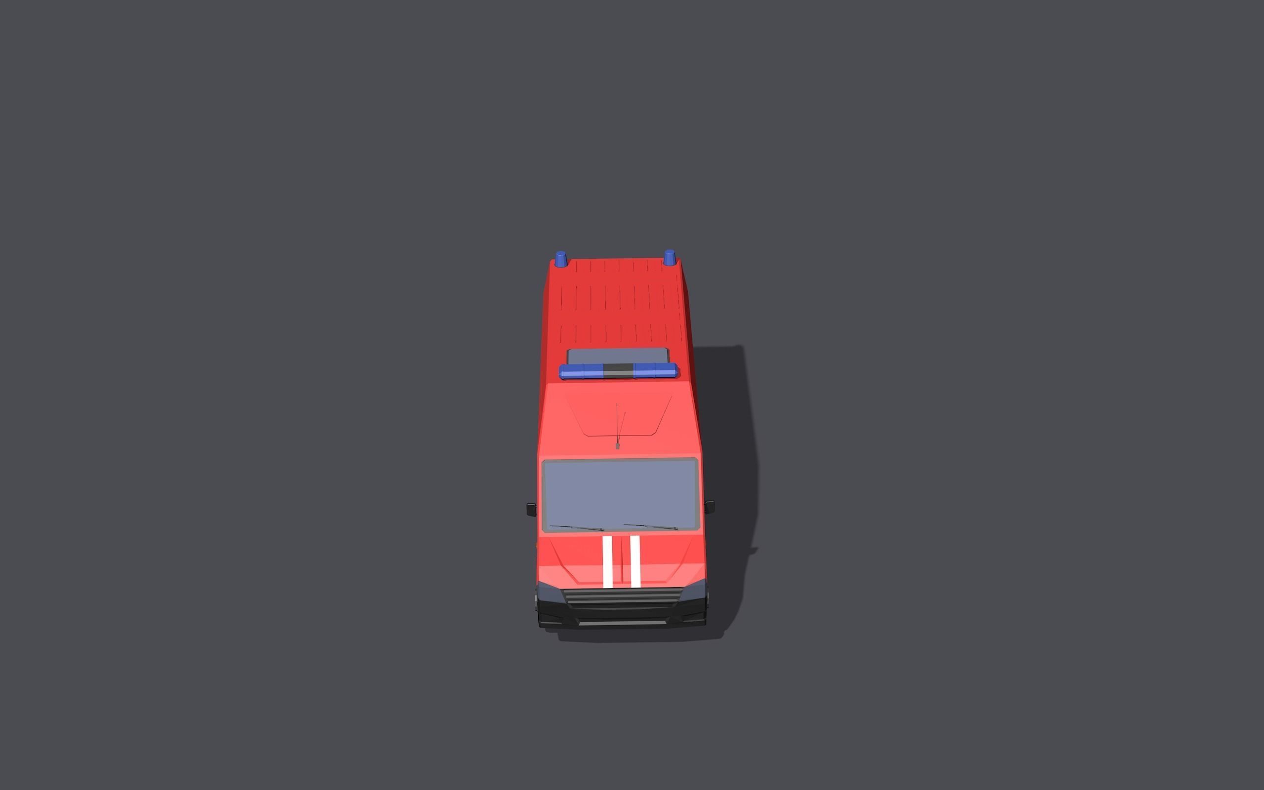 Full set of vehicles Low-poly 3D model_61