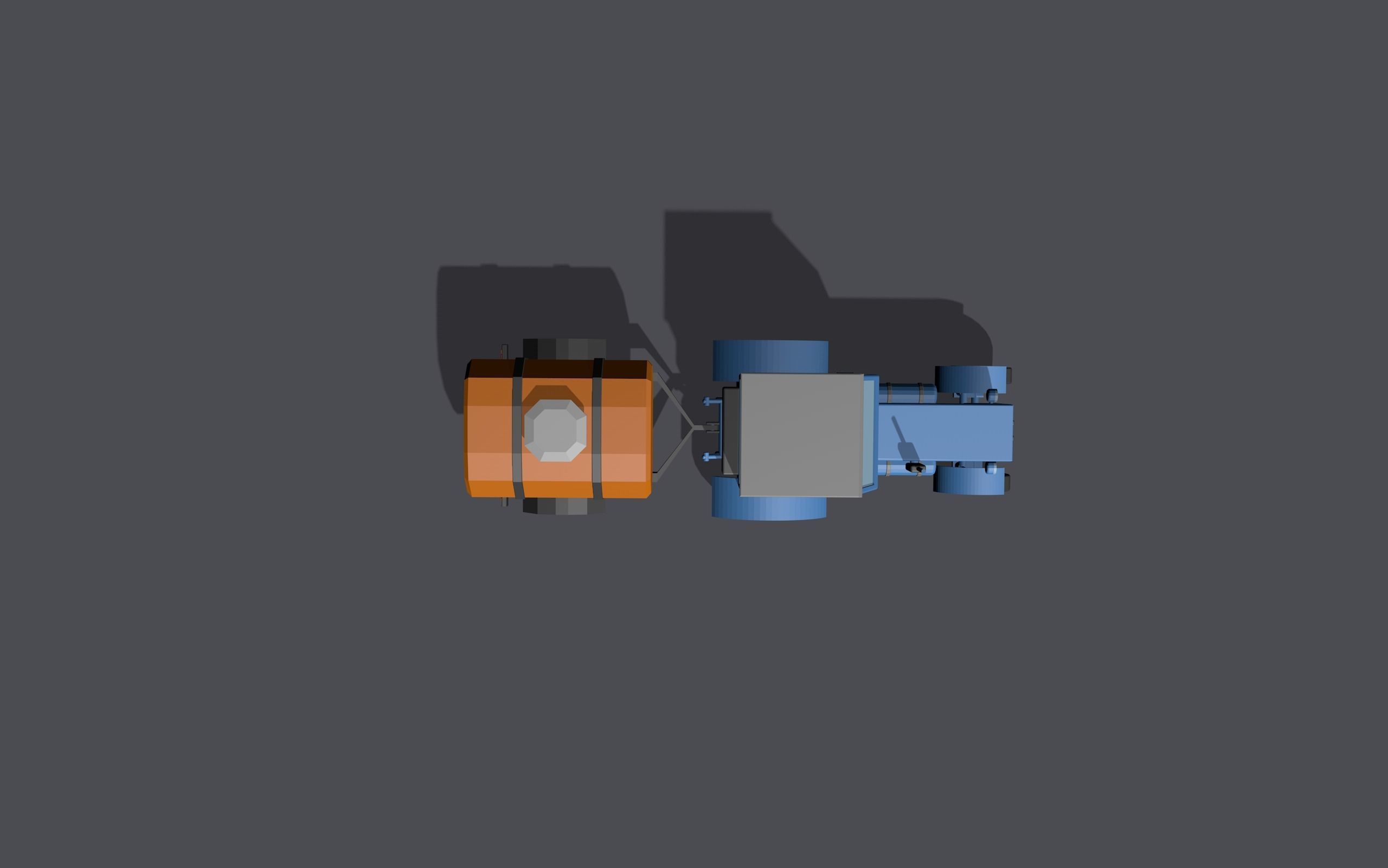 Full set of vehicles Low-poly 3D model_116