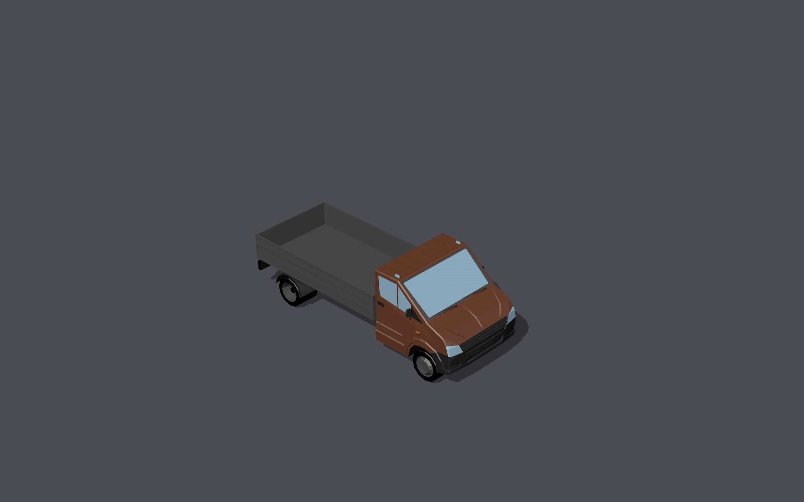 Full set of vehicles Low-poly 3D model_73