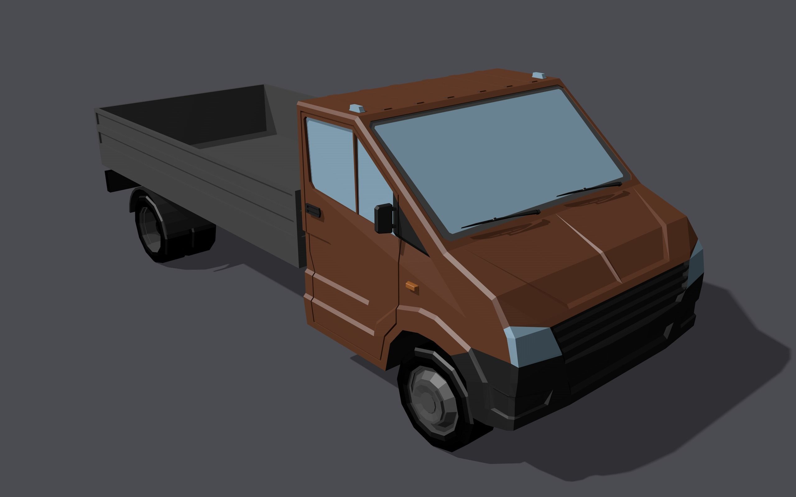 Full set of vehicles Low-poly 3D model_79