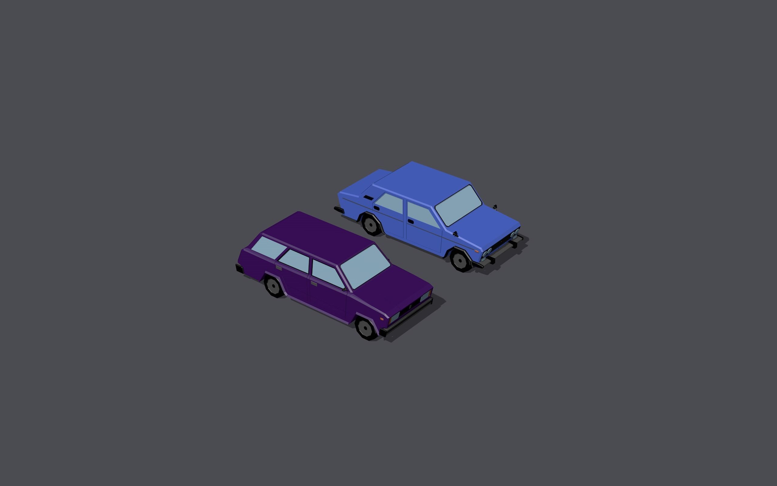 Full set of vehicles Low-poly 3D model_110