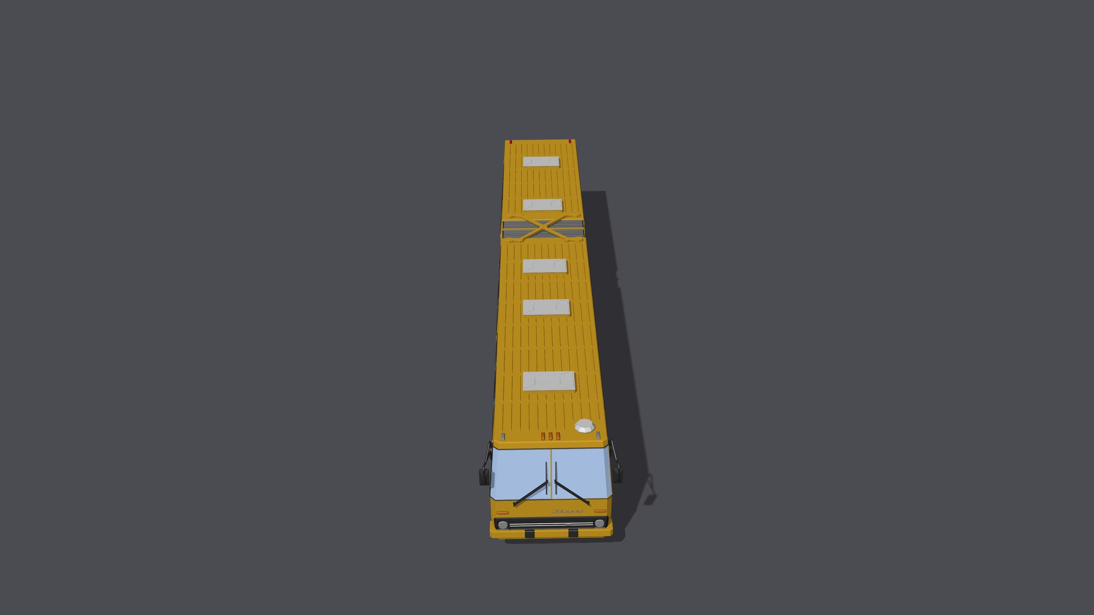Full set of vehicles Low-poly 3D model_8