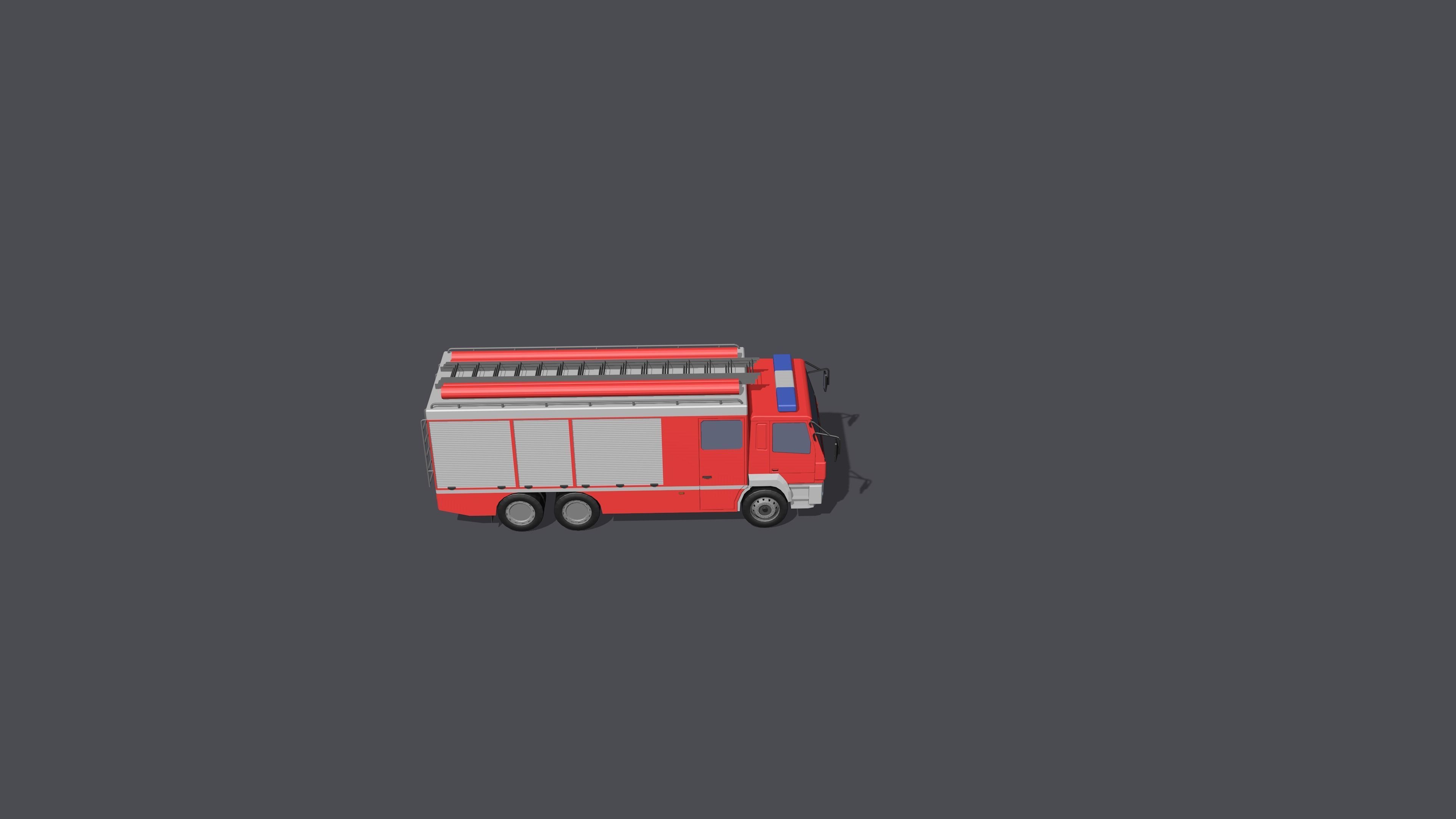 Full set of vehicles Low-poly 3D model_48