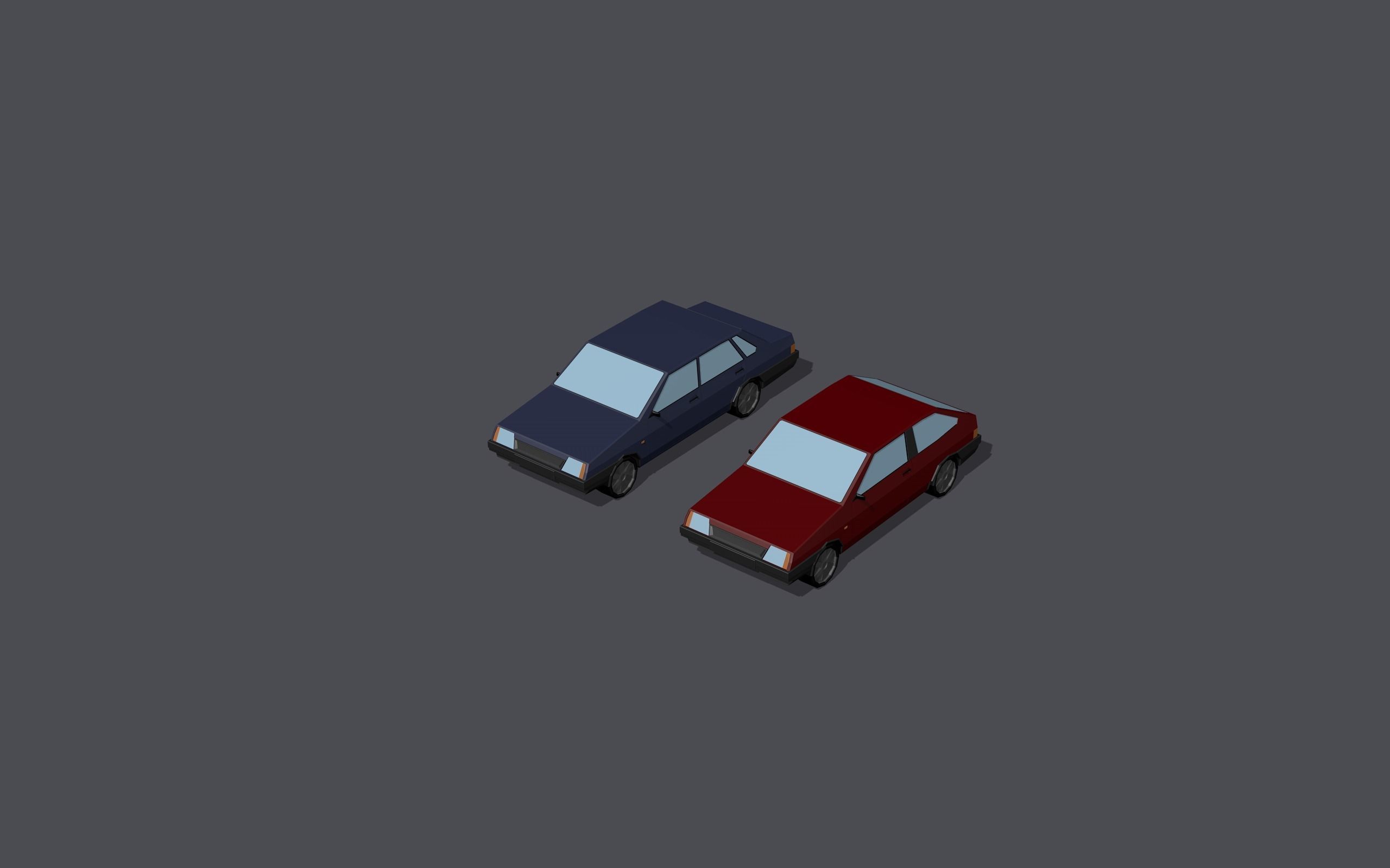 Full set of vehicles Low-poly 3D model_102