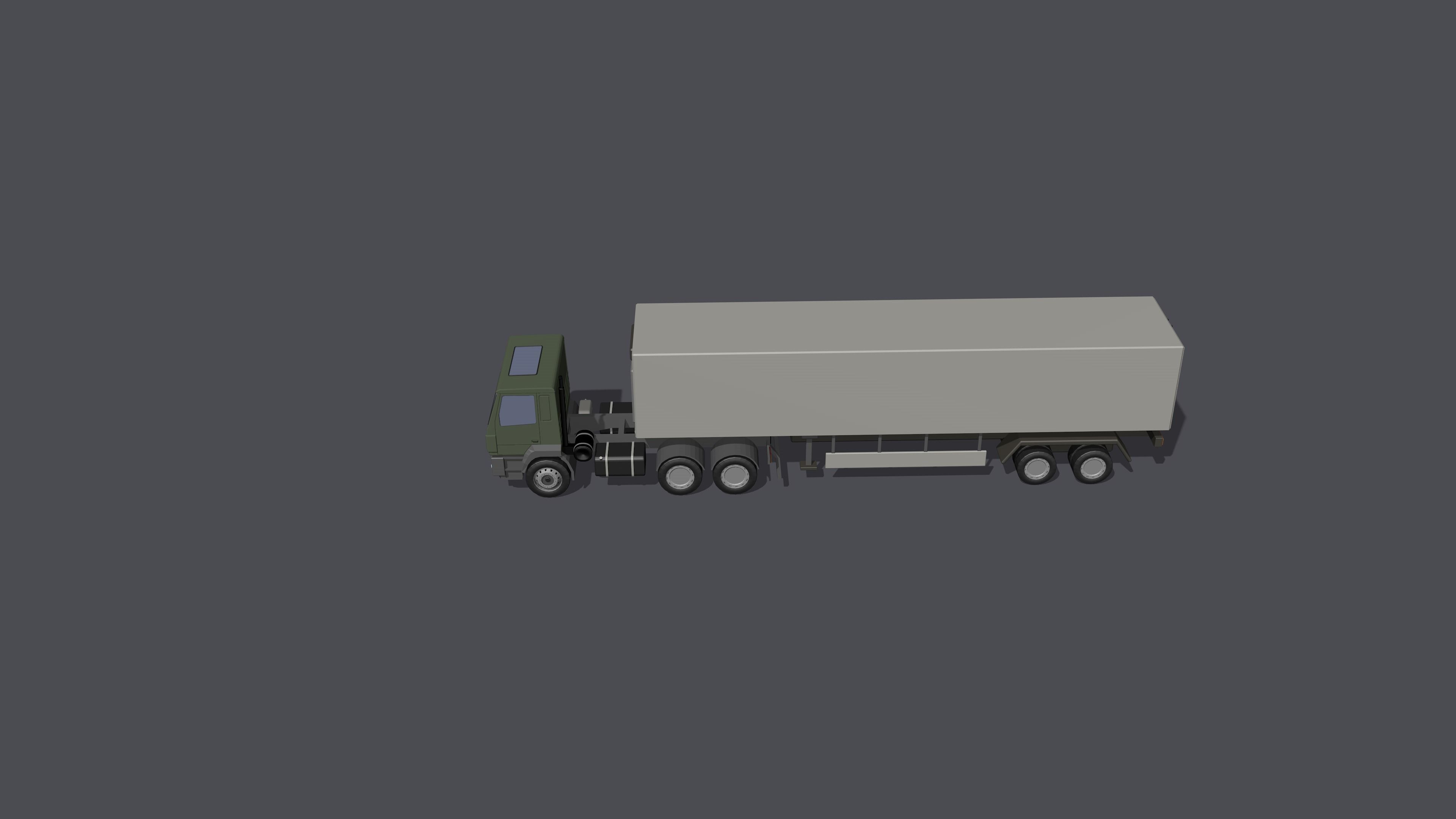 Full set of vehicles Low-poly 3D model_29