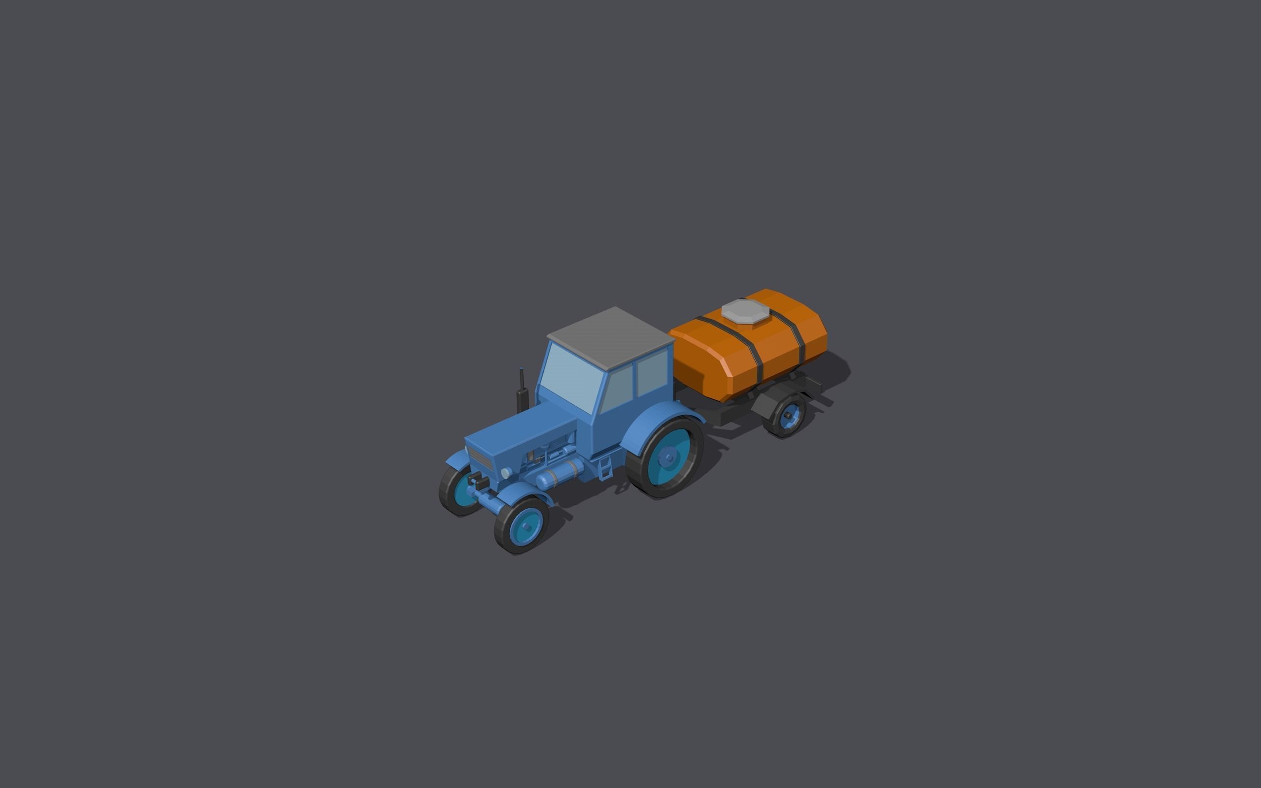 Full set of vehicles Low-poly 3D model_111