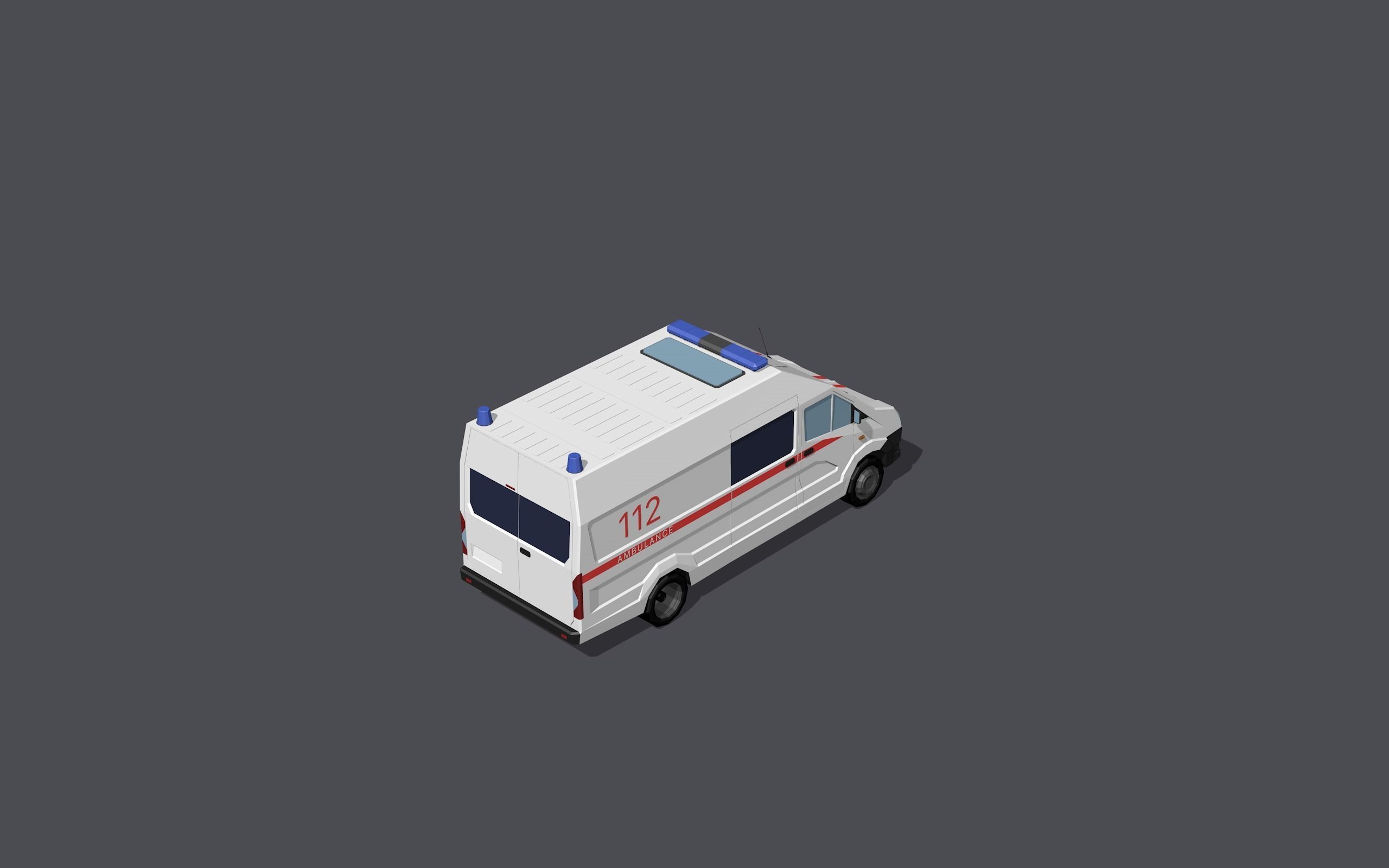 Full set of vehicles Low-poly 3D model_67