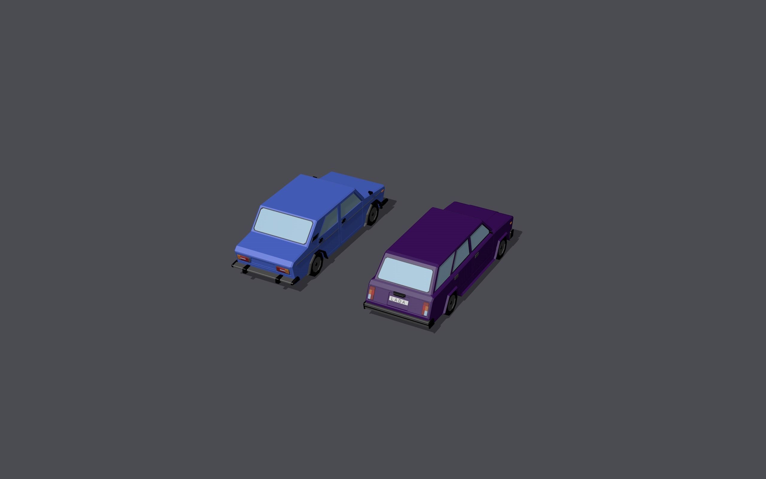 Full set of vehicles Low-poly 3D model_108