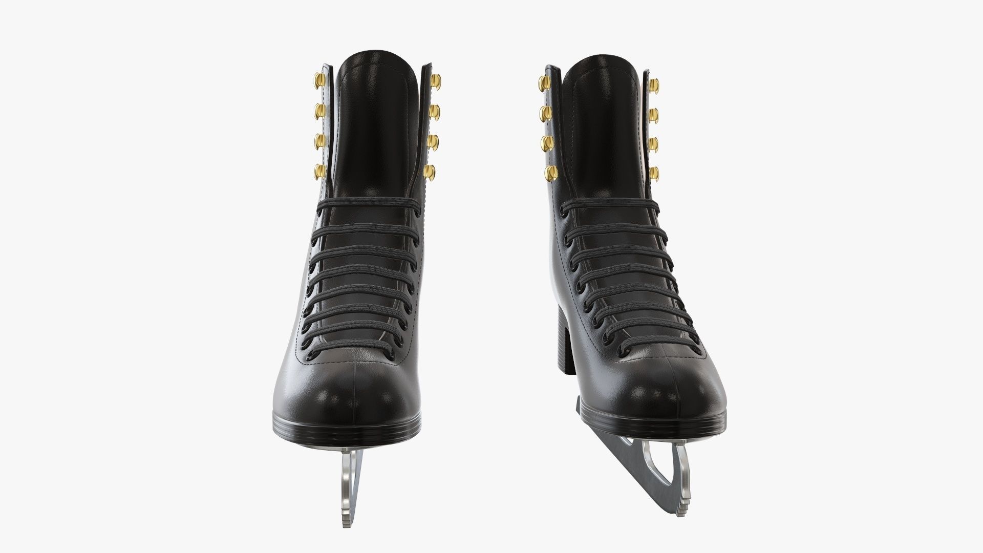 Figure ice skates women 3D model_3