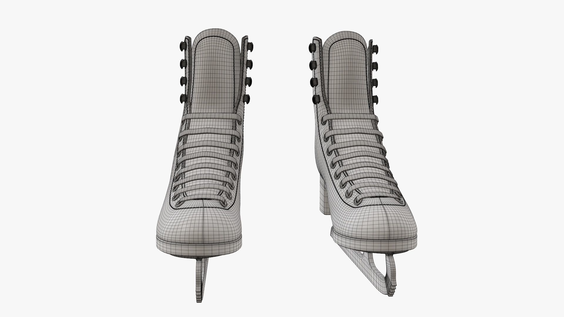 Figure ice skates women 3D model_9
