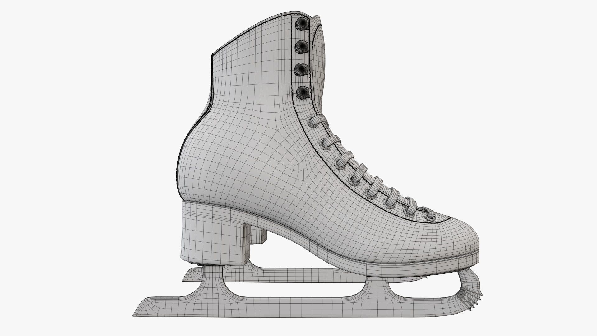 Figure ice skates women 3D model_7