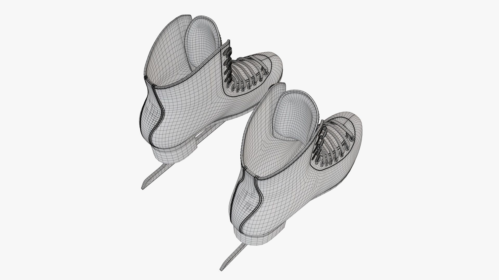 Figure ice skates women 3D model_10