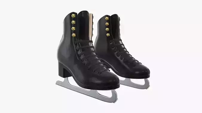 Figure ice skates women 3D model