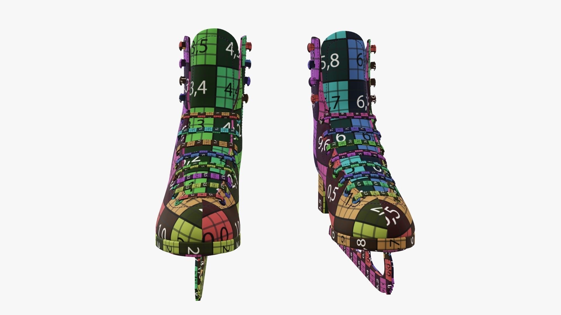 Figure ice skates women 3D model_15