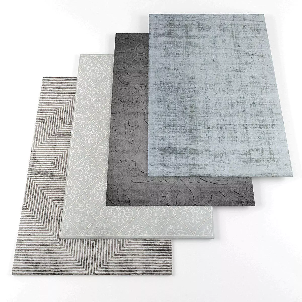 Rugs collection 049 Low-poly 3D model_0