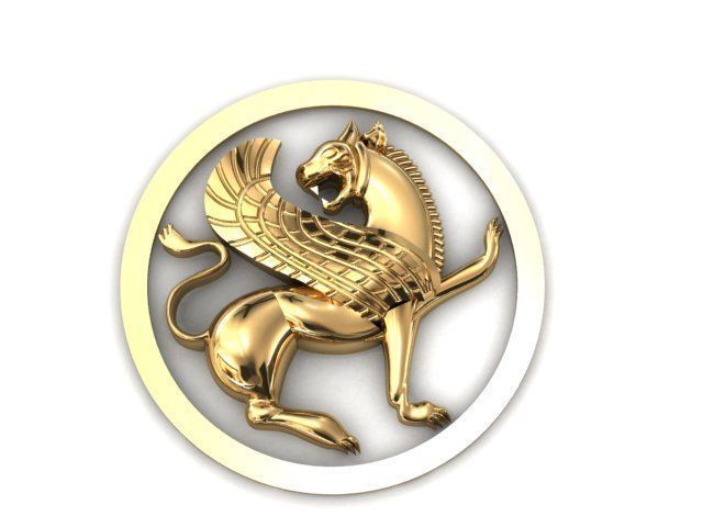 B-114 persian lion  3D print model_2